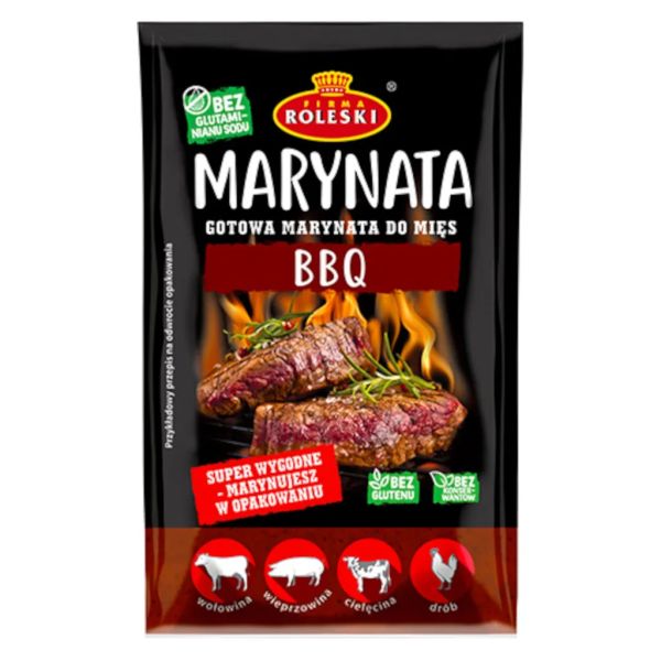 Roleski gotowa marynata BBQ do mięs pieczeni grilla 200g